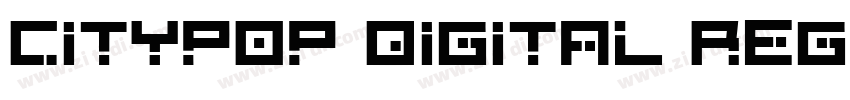 Citypop Digital Regu字体转换